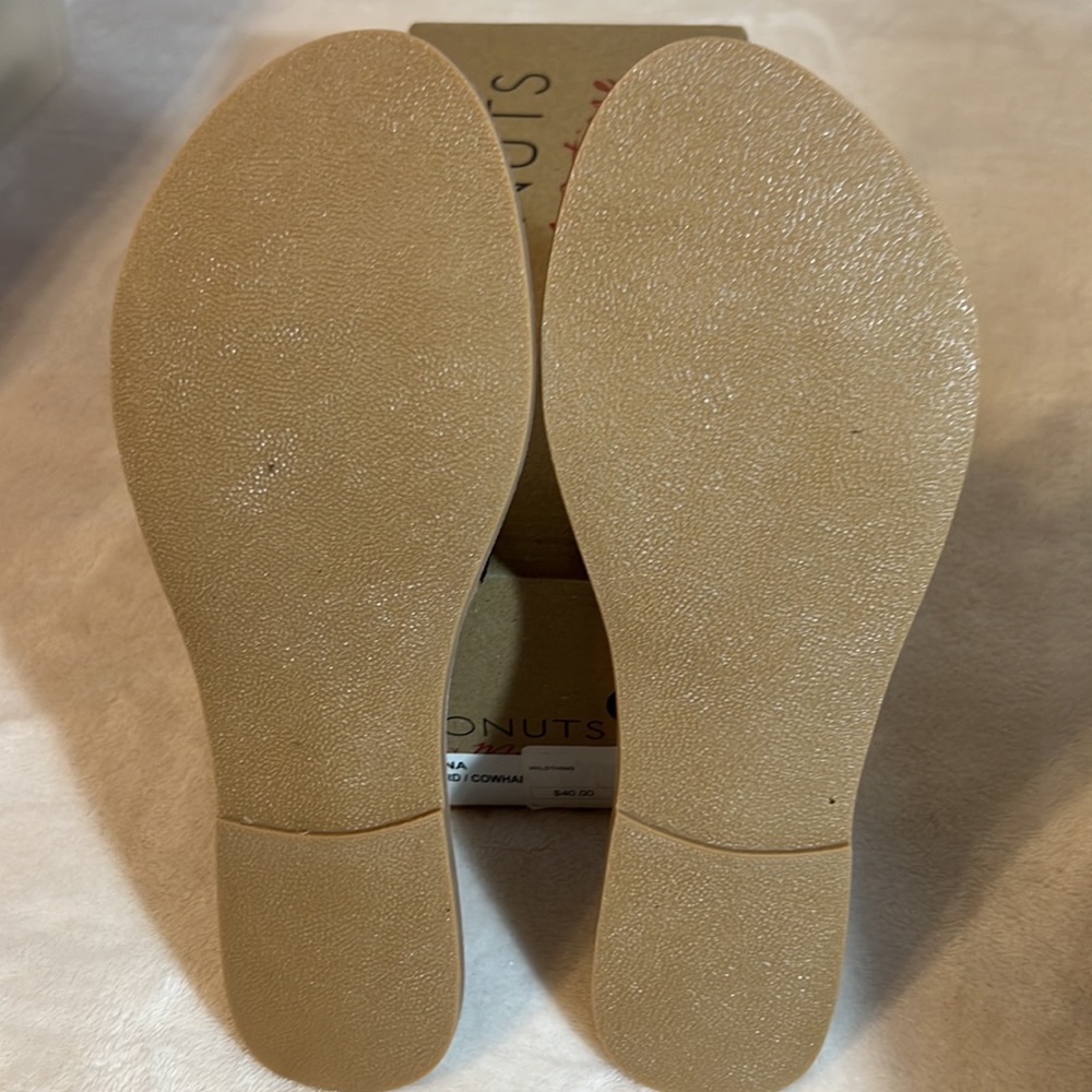 New leopard/cow hair sandals - Picture 3 of 5
